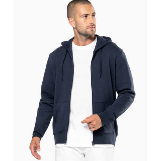 Sweat-shirt écoresponsable zippé à capuche homme Kariban