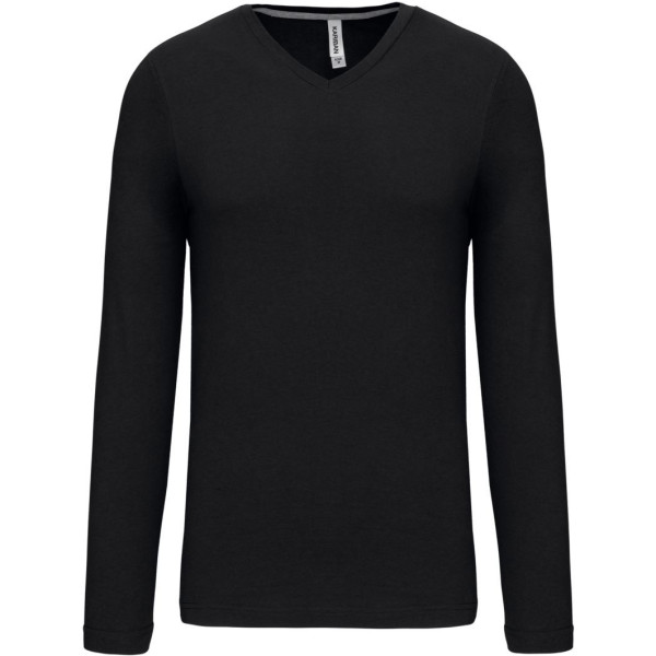 T-shirt col V manches longues homme Kariban