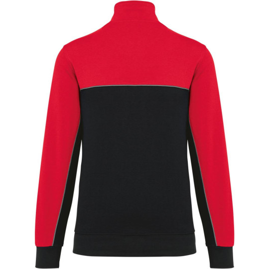 Sweat-shirt écoresponsable col zippé unisexe WK