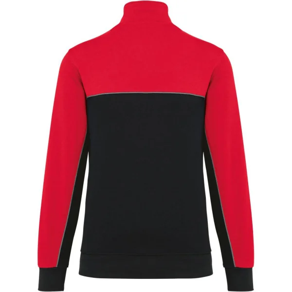 Sweat-shirt écoresponsable col zippé unisexe WK