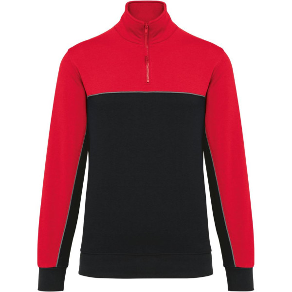 Sweat-shirt écoresponsable col zippé unisexe WK
