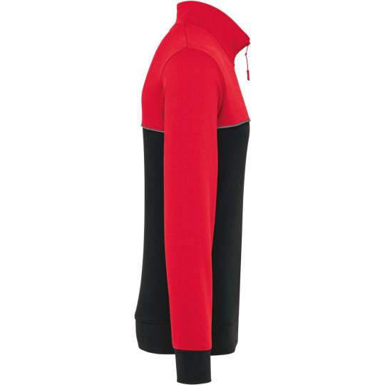 Sweat-shirt écoresponsable col zippé unisexe WK