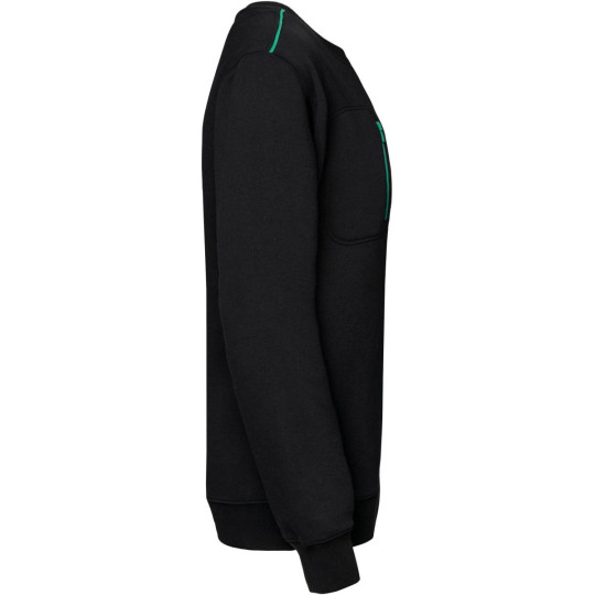 Sweat-shirt Day To Day zip poche contrastée unisexe WK