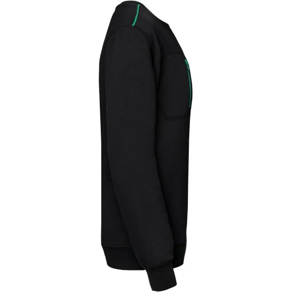 Sweat-shirt Day To Day zip poche contrastée unisexe WK