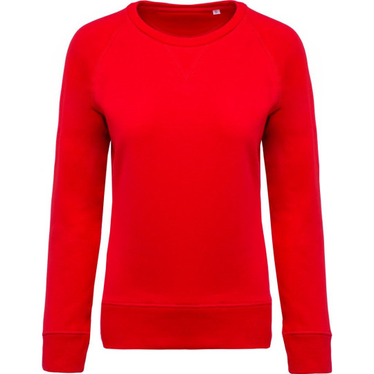 Sweat-shirt Bio col rond manches raglan femme Kariban