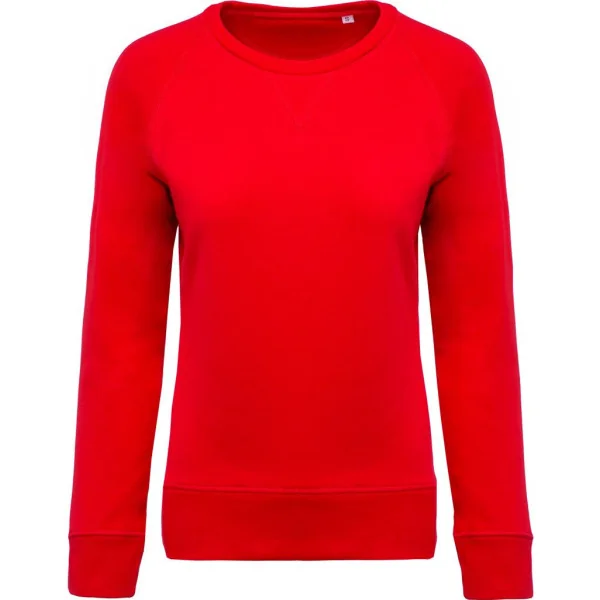 Sweat-shirt Bio col rond manches raglan femme Kariban