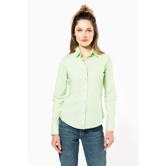 Chemise popeline polycoton entretien facile femme Kariban