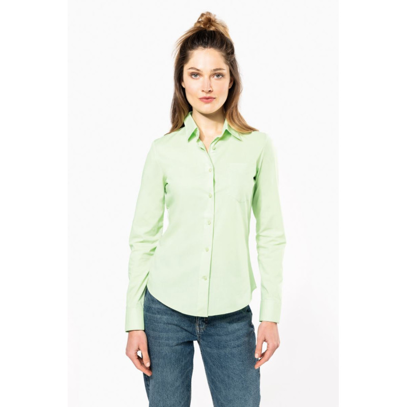Chemise popeline polycoton entretien facile femme Kariban