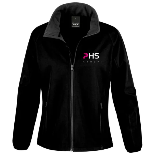 Veste Softshell Femme Manches Longues Noir PHS Group