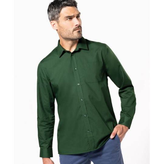Chemise popeline polycoton entretien facile homme Kariban