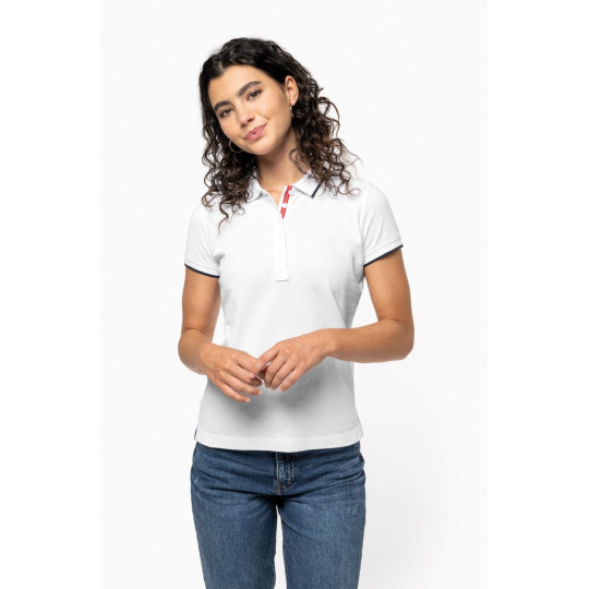 Polo maille piquée manches courtes femme Kariban
