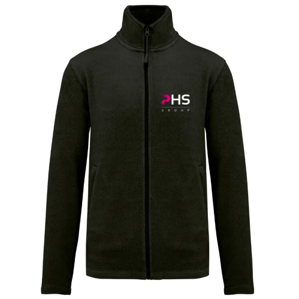 Veste Polaire Homme Manches Longues Noir PHS Group