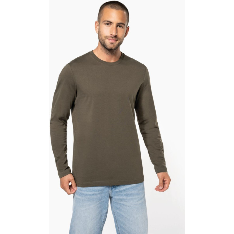T-shirt col rond manches longues homme Kariban