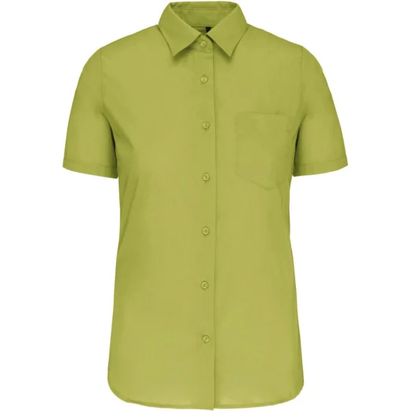 Chemise popeline polycoton manches courtes entretien facile femme Kariban