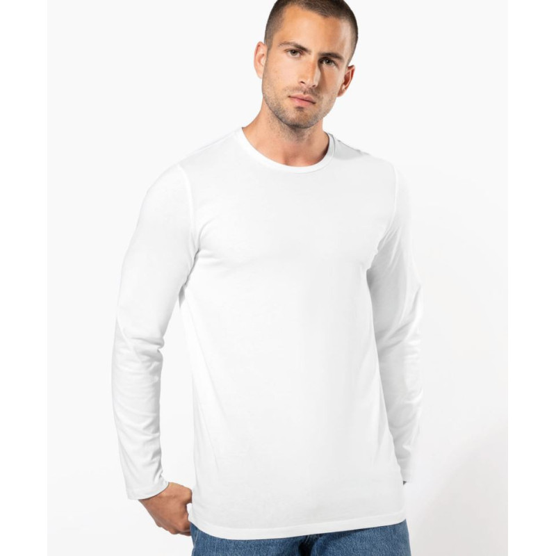 T-shirt col rond manches longues homme Kariban