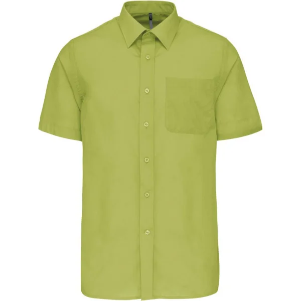 Chemise popeline polycoton manches courtes entretien facile homme Kariban