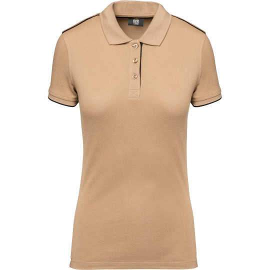 Polo Day To Day contrasté manches courtes femme WK