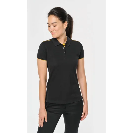 Polo Day To Day contrasté manches courtes femme WK