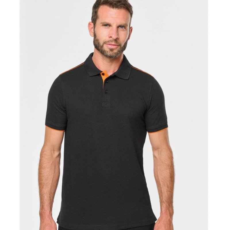 Polo Day To Day contrasté manches courtes homme WK