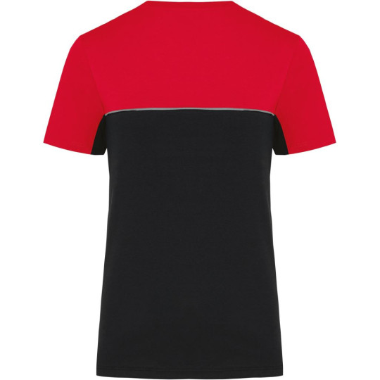 T-shirt bicolore écoresponsable manches courtes unisexe WK