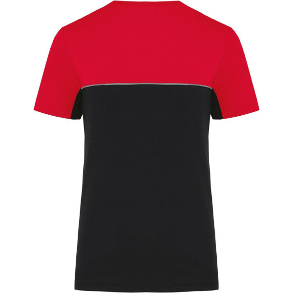 T-shirt bicolore écoresponsable manches courtes unisexe WK