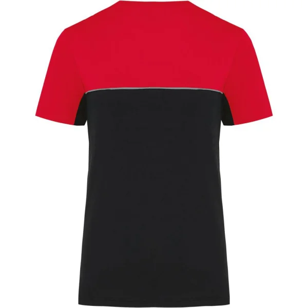 T-shirt bicolore écoresponsable manches courtes unisexe WK