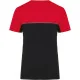 T-shirt bicolore écoresponsable manches courtes unisexe WK