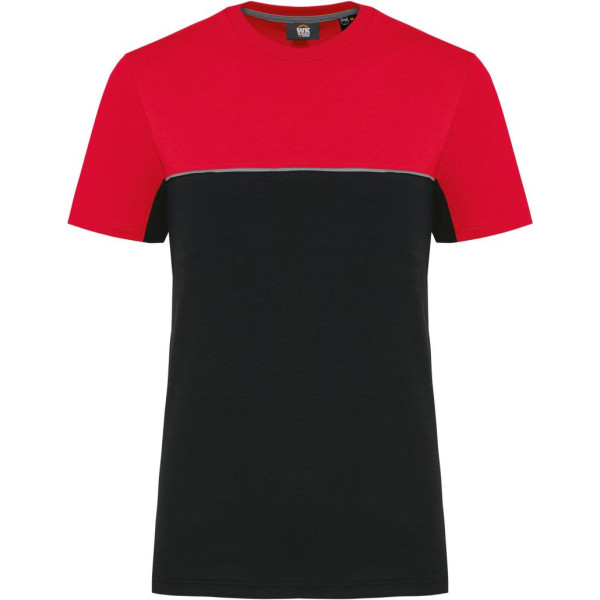 T-shirt bicolore écoresponsable manches courtes unisexe WK