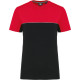 T-shirt bicolore écoresponsable manches courtes unisexe WK