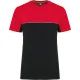 T-shirt bicolore écoresponsable manches courtes unisexe WK