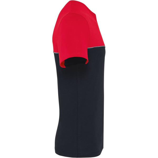 T-shirt bicolore écoresponsable manches courtes unisexe WK