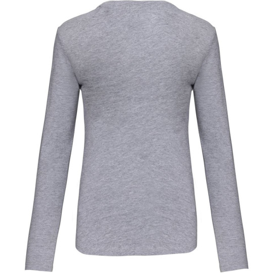 T-shirt col V manches longues femme Kariban