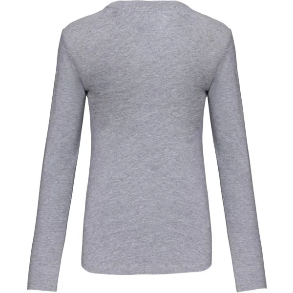 T-shirt col V manches longues femme Kariban