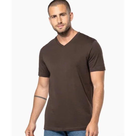 T-shirt col V manches courtes homme Kariban
