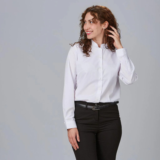 Chemise Femme M/L C/Mao Pop. Red Line Gary's