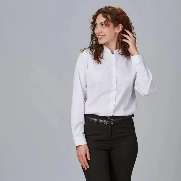 Chemise Femme M/L C/Mao Pop. Red Line Gary's