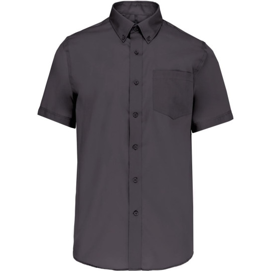 Chemise micro-sergé manches courtes sans repassage Kariban