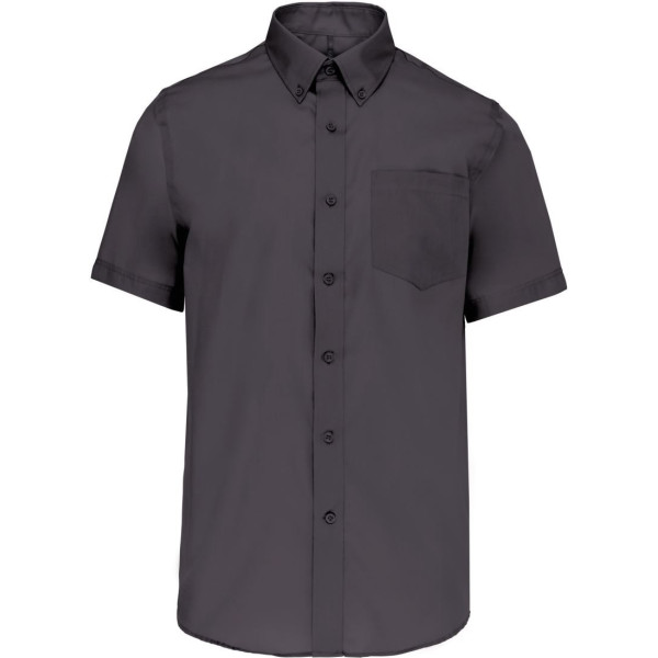 Chemise micro-sergé manches courtes sans repassage Kariban