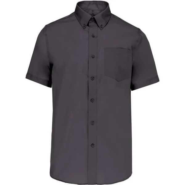 Chemise micro-sergé manches courtes sans repassage Kariban
