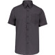 Chemise micro-sergé manches courtes sans repassage Kariban