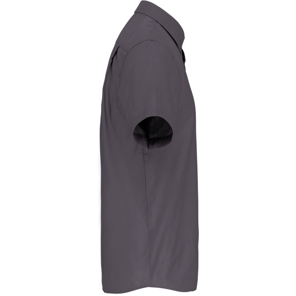 Chemise micro-sergé manches courtes sans repassage Kariban