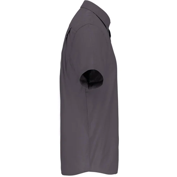 Chemise micro-sergé manches courtes sans repassage Kariban