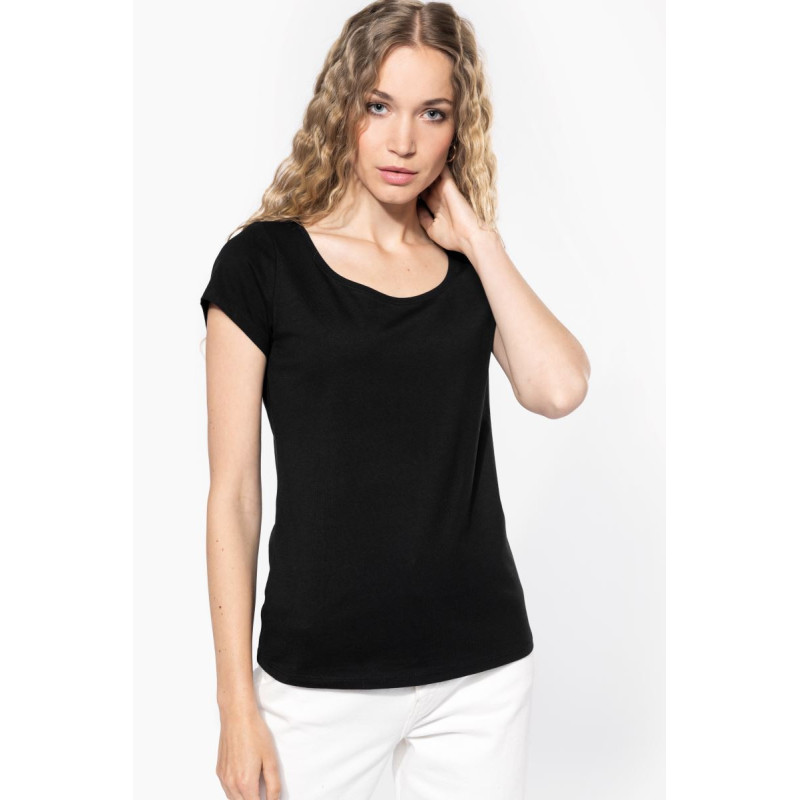 T-shirt col bateau manches courtes femme Kariban