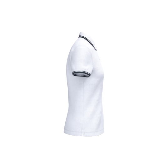 Polo femme manches courtes à liserés contrastés K273
