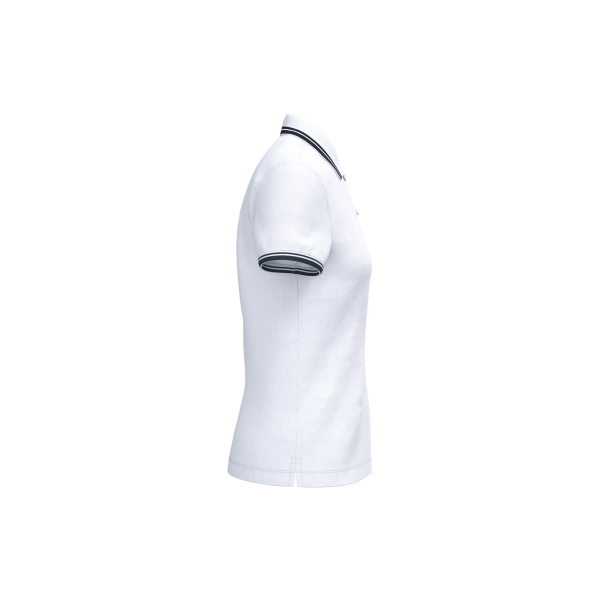 Polo femme manches courtes à liserés contrastés K273