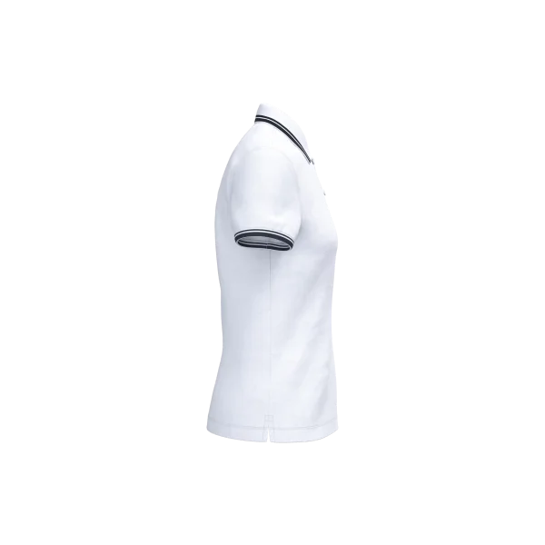 Polo femme manches courtes à liserés contrastés K273
