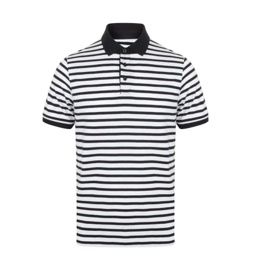 Striped Jersey Polo Shirt Front Row