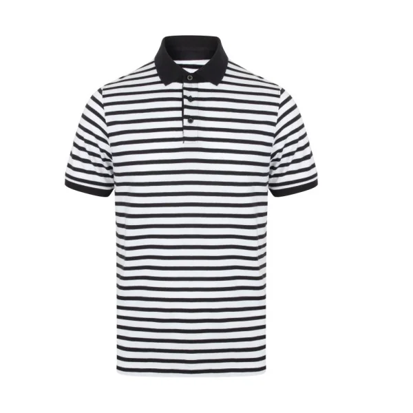 Striped Jersey Polo Shirt Front Row