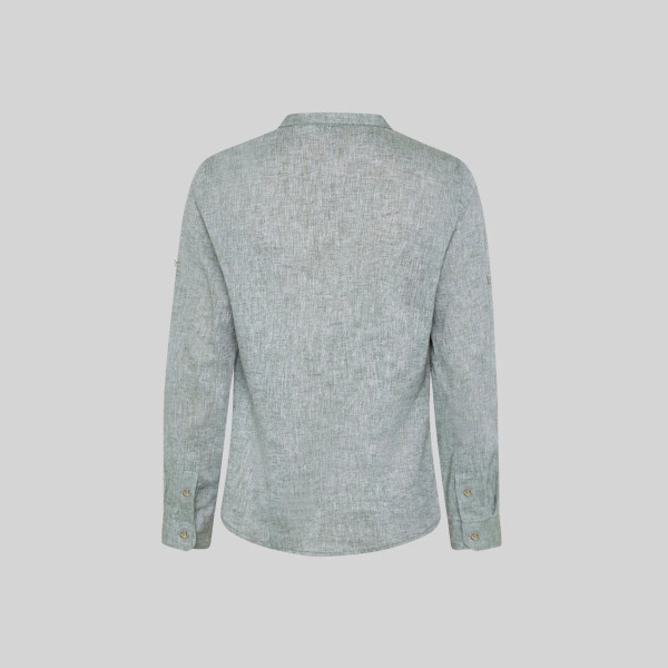 Chemise Femme Lin/Coton Col Mao Kaula