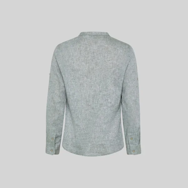 Chemise Femme Lin/Coton Col Mao Kaula